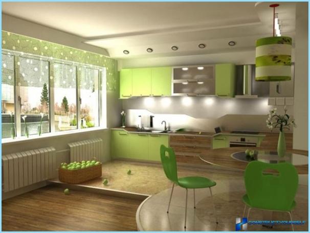 Interieur woonkamer, gecombineerd met keuken fotos Overgang keuken woonkamer