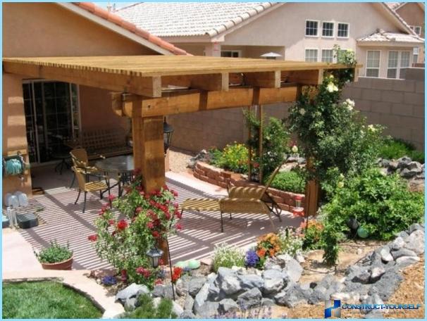 Pergola per metal giardino, legno foto Fare un pergolato