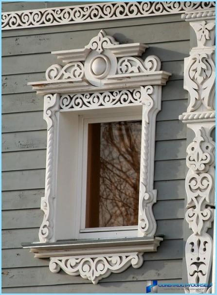 Резбовани рамки на прозорци: шаблони, снимки