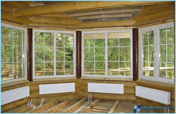 Fenster für die Veranda zur Hütte