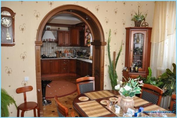 Arch tervezés a nappali és a konyha között