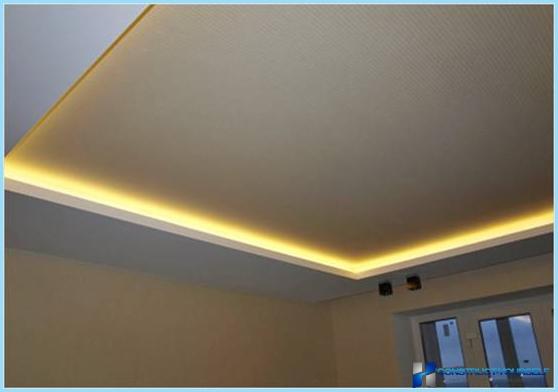 Sådan installeres LED-strip i loftet