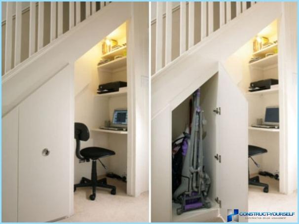 Hoe handig en mooi om een ​​plek onder de trap te regelen