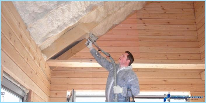 The attic insulation foam