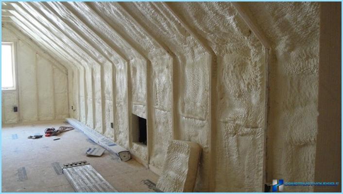 The attic insulation foam