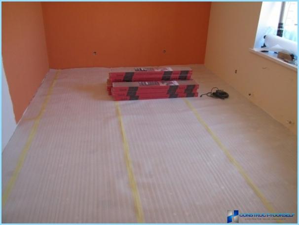 Properties and characteristics of the substrate under the flooring