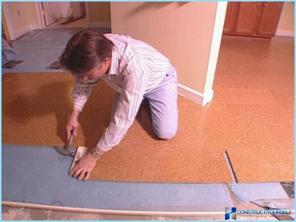 Cork underlay under the laminate, pros and cons