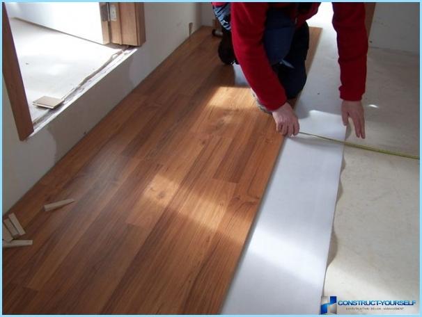 How to put laminate against the window