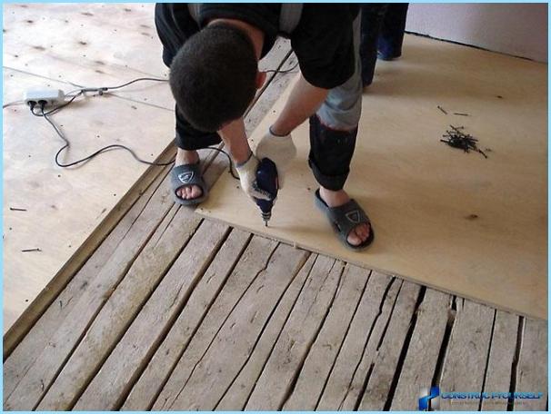 How to lay laminate on uneven floor