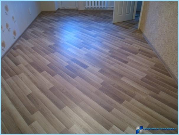 How to put laminate on a wooden floor with their hands