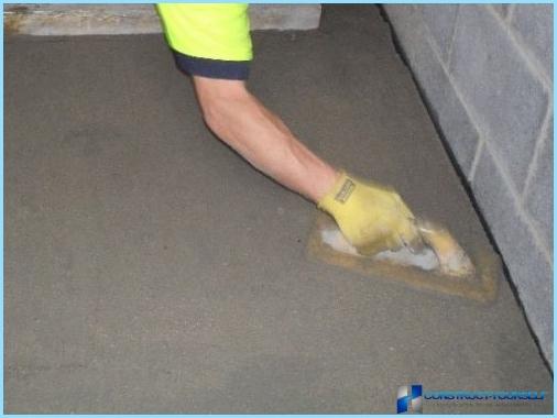 The minimum thickness of cement sand screed