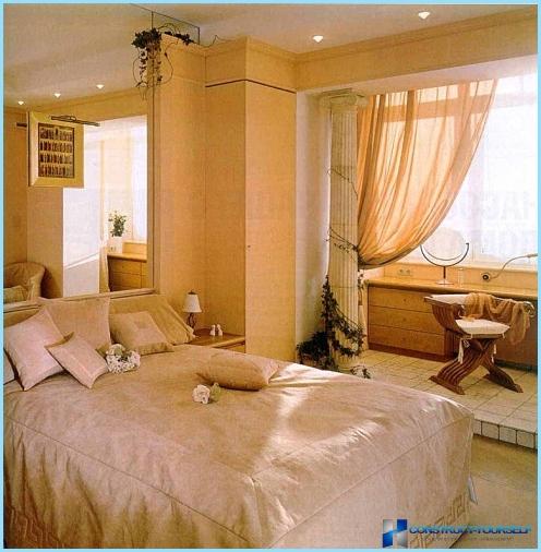Дизайн на спалня с лоджия