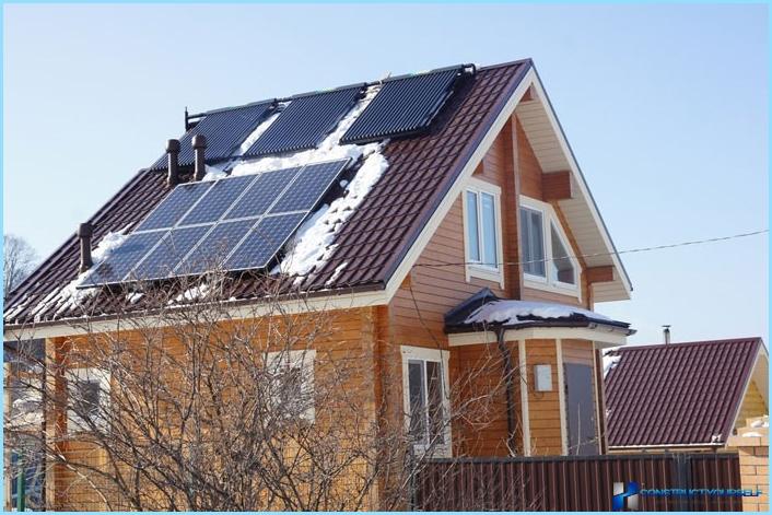 Home heating solar collectors