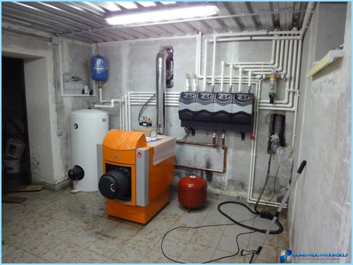 Diesel heating boiler for a private home