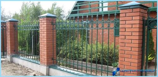 The types of sectional fences