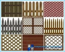 Decorative fences for gardens and flower beds