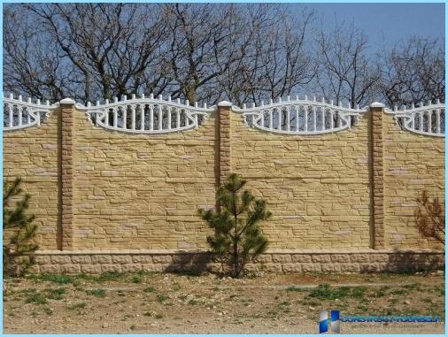 How to paint a concrete fence, the choice of paint