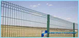 Installation of metal fence photo