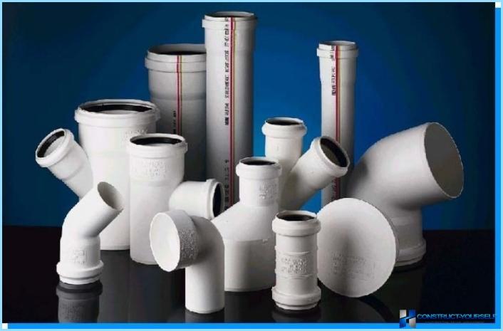 Pipes: polypropylene, for sewer