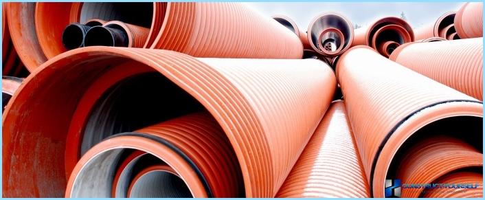 Pipes: polypropylene, for sewer