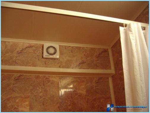 Sådan installeres en hætte i badeværelset, ledningsdiagram