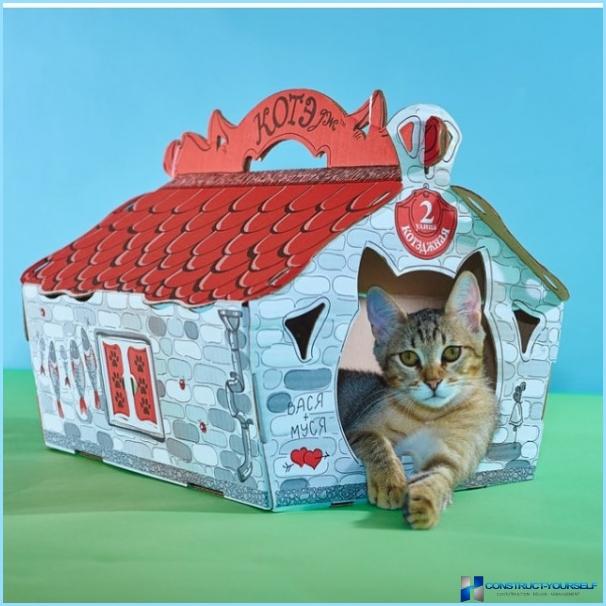 Картонена къща за котка