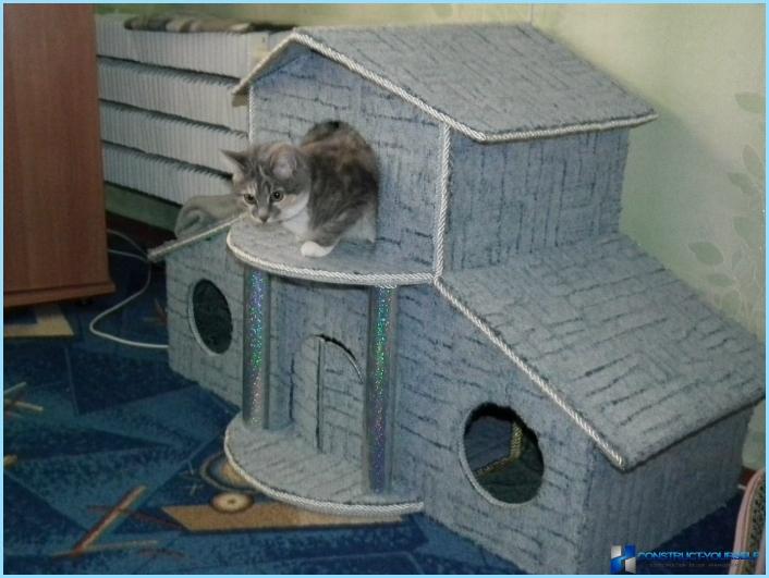 Картонена къща за котка