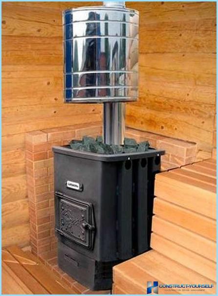 Sauna stove with heat exchanger