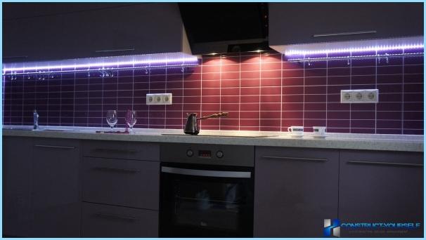 Осветление на работната зона на кухнята