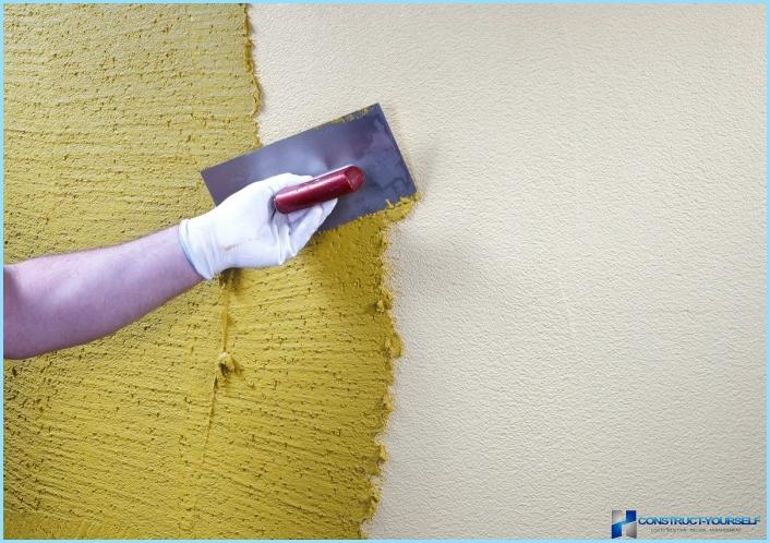 The application of decorative plaster woodworm
