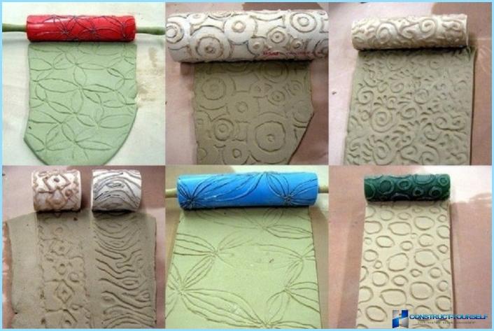 The application of decorative plaster with your hands