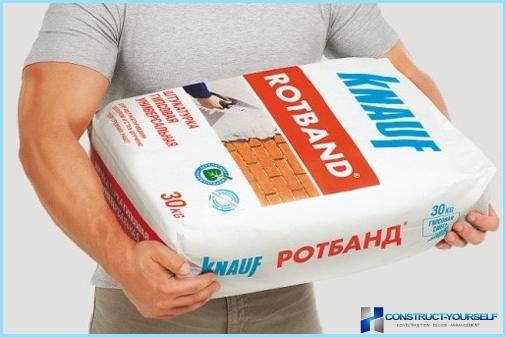 Knauf Rothband ยิปซั่มปูนปลาสเตอร์ - คำอธิบายและข้อกำหนด