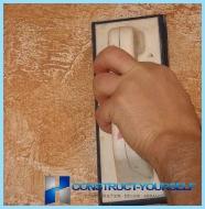 Stucco shearling - technology proper application