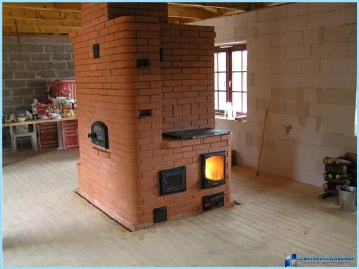 The mixture for masonry stoves of brick