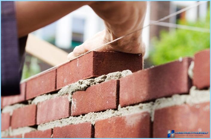 The mortar for masonry walls of brick: the advice of a professional