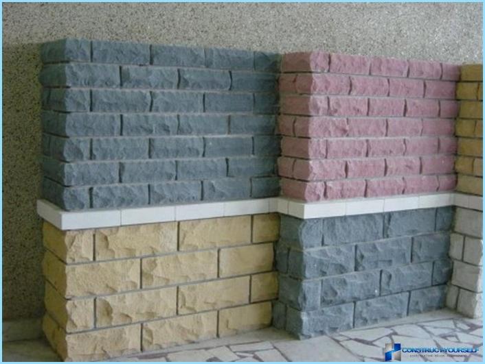 Colored sand-lime brick