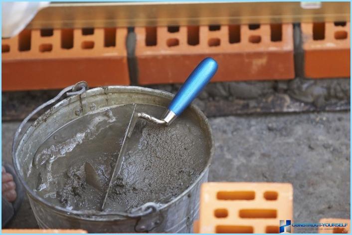 How to properly mix mortar for bricklaying