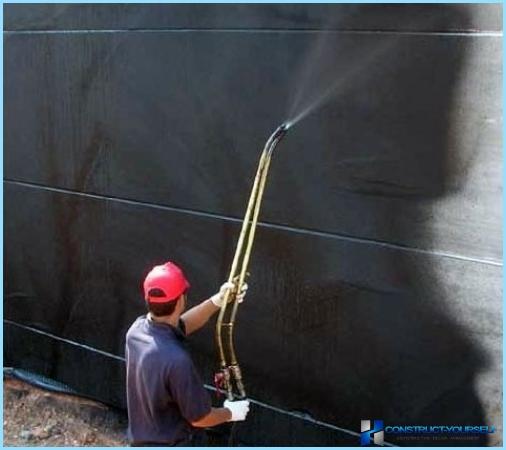 Bitumen mastic for waterproofing of the Foundation with his own hands