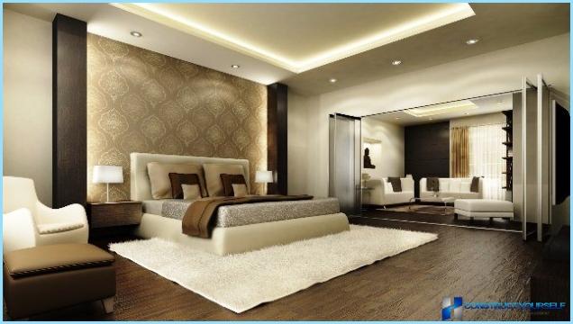 Bedroom interior in modern style