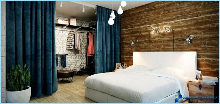 Loft stil soveværelse design