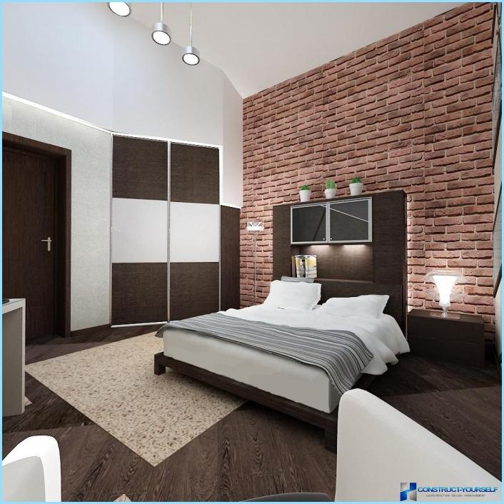 Schlafzimmerdesign im Loft-Stil