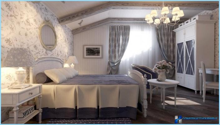 Bedroom design in the style of Provence