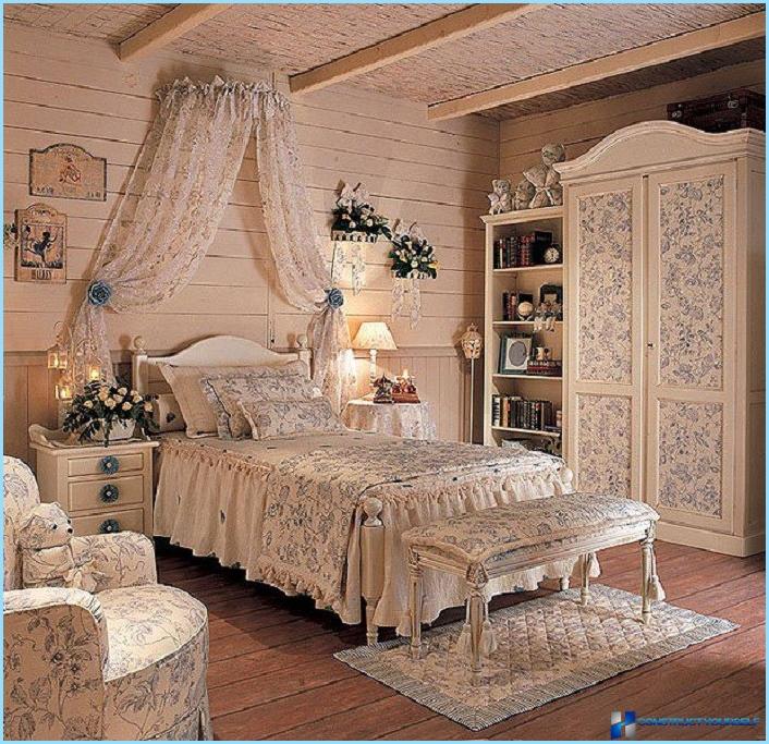 Bedroom design in the style of Provence