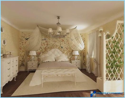 Bedroom design in the style of Provence