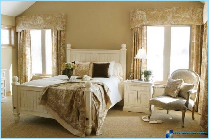 Bedroom design in the style of Provence