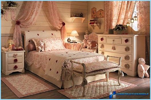 Bedroom design in the style of Provence