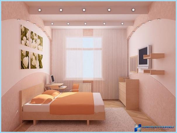 The design of a small bedroom
