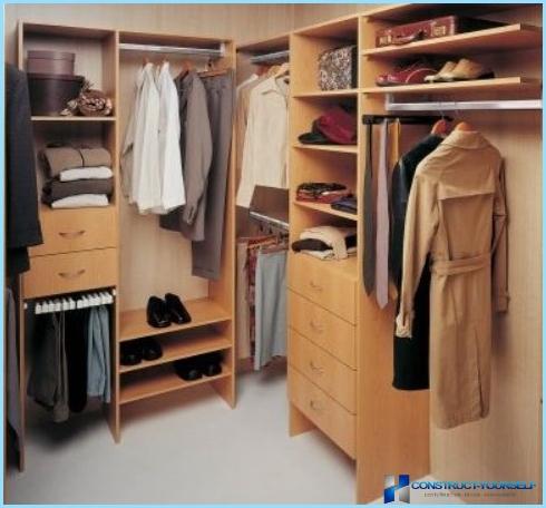 How to arrange a dressing room in the apartment