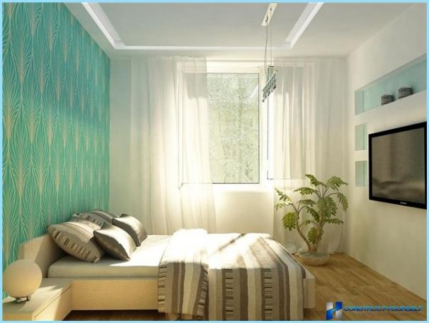 Design et soveværelse i en lille lejlighed