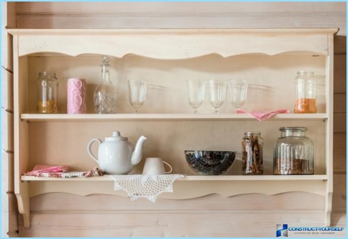 Wall shelves with your own hands